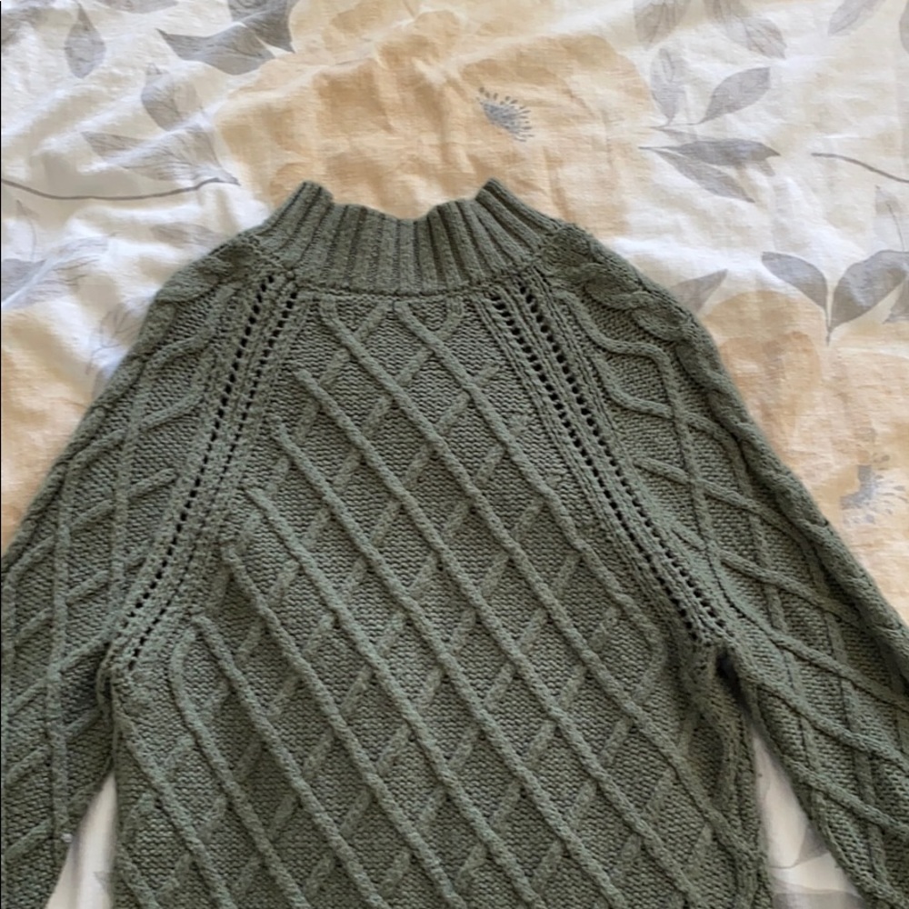 Green American Eagle Knit Sweater